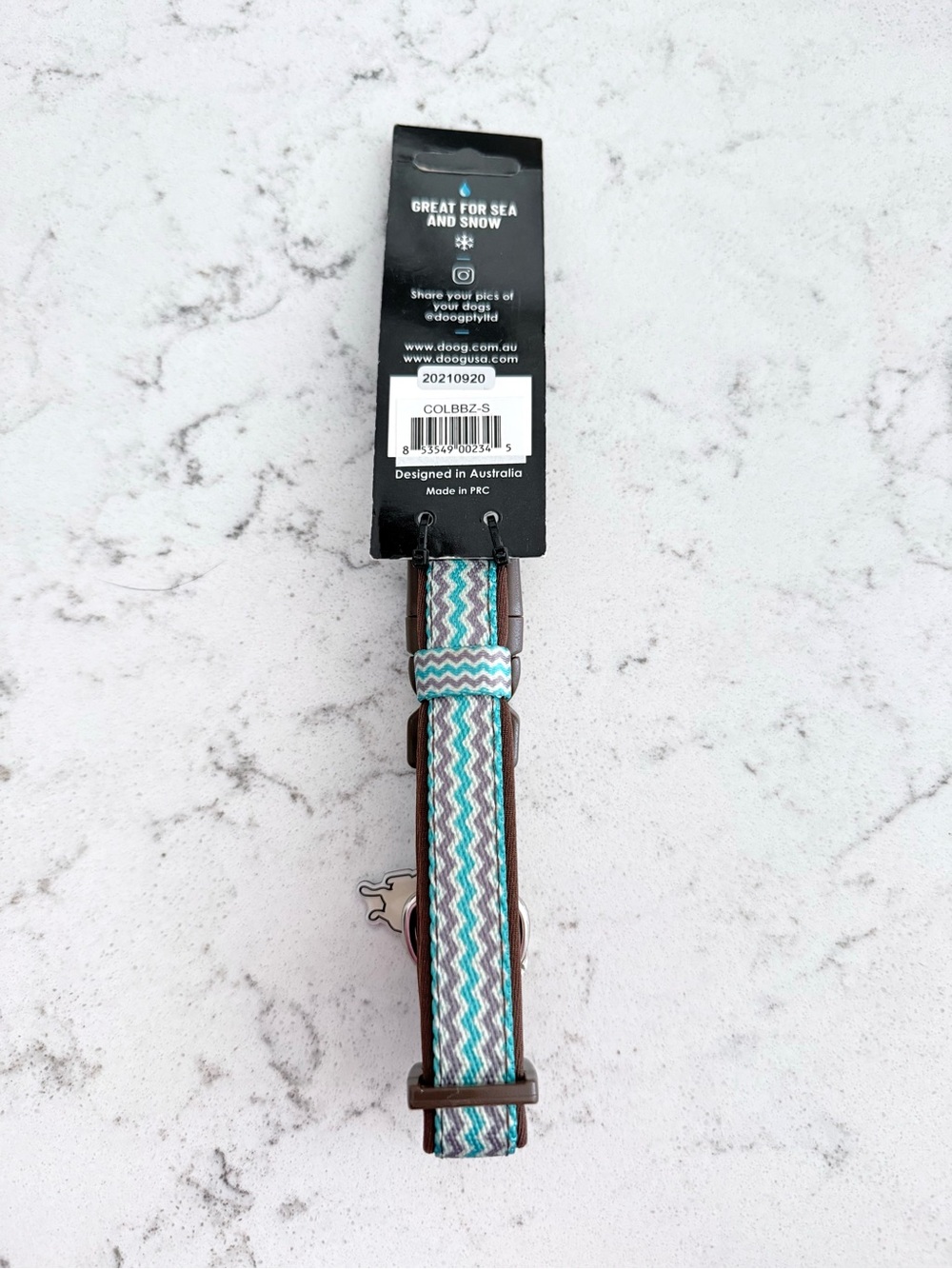 NWT- DOOG Dog Neoprene Chevron Collar -Benji Sz. Small 9”-13” - Picture 2 of 8